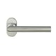Béquille double sur rosace HUDSON 793 inox - 38 à 43 mm - bec de cane