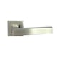 Béquille double sur rosace HUDSON 893 inox - 38 à 43 mm - bec de cane