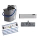 Ensemble de nettoyage EASY WASH - frange à micro-languettes ENERGY-FUR + support à frange + manche + seau 14 L
