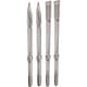 Lot de 2 burins PRO SDS Max 5C - pointu et plat avec lame auto-affûtante - 25 mm x 400 mm