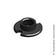 Ecrou pour lacet d'espagnolette noir