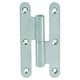 Paumelle inox brossé bouts ronds pour menuiserie bois