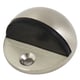 Butoir de porte demi-lune zamak diamètre 46 mm hauteur 25 mm aspect inox