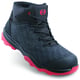 Chaussures hautes RUN-R PLANET 100 noires/rouges S1PL