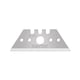 Lame trapézoïdale n°5232 acier pour couteau 53 mm en boîte de 10
