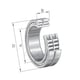 Roulement à rouleaux cylindriques série SL04-PP - Diamètre intérieur : 50 mm - Diamètre extérieur : 80 mm - Largeur : 40 mm - Charge radiale dynamique maximale : 102 kN - Charge radiale statique maximale : 151 kN