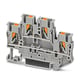 Bloc de jonction série PTTB - Push-in - 2 étages - 2,5 mm² - Gris - PTTB 2,5