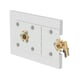 Platine douche femelle EASYTEC entraxe 150 mm à sertir diamètre 16 mm - à visser filetage 1/2" Femelle