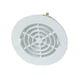 Grille d'aération FATM à fermeture adaptable pour tuyau PVC