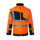 Blouson softshell haute visibilité LUMINA 2 en 1 orange/marine