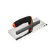 Platoir cranté dents à 45 degrés avec lame en inox - 280 x 130 mm