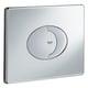 Plaque de commande pour bâti-support SKATE AIR - horizontal - double volume - chromé