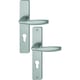 Ensemble sur grande plaque carrée NEW-YORK inox F9