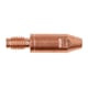 Tube contact torche MIG / MAG AC CuCrZRr - Diamètre : 1 mm - Filetage : M6 x 32 mm (blister de 10)