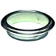 Rosette adhésive acier nickelé pour batteuse diamètre intérieur 18,8 mm