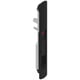 Poignée encastrée manoeuvrante SOLENA DS7801 pour coulissant aluminium noir RAL 9005 gauche