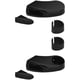 Kit supports DS7332 pour tube DIVA 7401 diamètre 40 mm noir mat RAL 9005