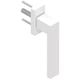 Poignée de fenêtre CREOL DS8014 blanc mat RAL 9016 longueur du carré 35 mm