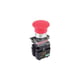 Tête de commande plastique bouton coup de poing série 307 - Type pousser-tourner - Matériau plastique