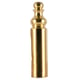 Cache rustique laiton pour fiche EXACTA laiton poli verni diamètre 16 mm