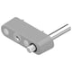 Limiteur d'ouverture à clé DS2342 tige de 46.5 mm  pour coulissant aluminium gris RAL 9006