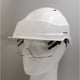 Casque de sécurité IRIS 2 blanc, non ventilé avec lunettes intégrées et jugulaire montée 4 points