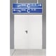 Porte métallique coupe-feu 1 heure SPLIT CE blanc RAL 9010 2 vantaux 2050 x 1000 + 400 mm