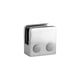 Pince à verre zamak carré 45 x 45 mm pour tube plat