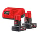 Pack batteries 12V et chargeur C12C pour outillage électroportatif M12 NRG-402 - 2 batteries 4Ah
