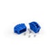 Sabot enveloppant bleu clair pour échelles et marchepieds - Section : 50 mm