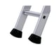 Sabot enveloppant nervuré noir pour échelle aluminium - Section : 76 mm (la paire)