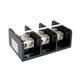 Bloc de distribution électrique 1492 - noir - 3 pôles - 620A