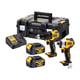 Lot de 2 outils électroportatifs 18 V DCK2062M2T-QW