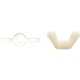 Écrou à oreilles PA 6,6 naturel