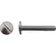 Vis poêlier tête ronde large fendue Inox A2
