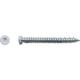 Vis béton pour fixation de châssis tête fraisée empreinte Torx® T30 Zingué laqué blanc