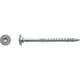 Vis charpente bois FWx tête cylindrique plate Torx® TTX® Filet DXAS+ Zingué Cr3 WAX