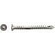 Vis Bois terrasse IPx tête cylindrique plate convexe hexagonale Torx® TTX®20 pointe diamant Inox A4