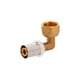 Coude 90° écrou tournant pour tube multicouche XR