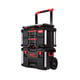 Coffre roulant à Trolley intégré avec 1 coffret à 2 tiroirs et un organiseur slim PACKOUT™