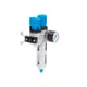 Filtre régulateur série LFR - 40µ - G1/4" - Polycarbonate - avec manomètre - LFR-1/4-D-MINI-KC