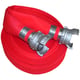 Tuyau plat Flat 15 rouge équipé de raccords - Diamètre intérieur : 50 mm - Longueur : 20 m