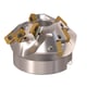 Porte-plaquettes de fraisage R220.49-0035-22-XO12-45.3A - Type de plaquette : XO12 - Diamètre : 35 mm - Profondeur de coupe maximale : 22,5 mm - 3 dents