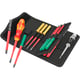 Tournevis porte embout isolé 1 000 V avec 14 embouts de vissage 157 mm Kraftform Kompakt VDE 16 extra slim 1 Tool Finder en étui de 16 pièces