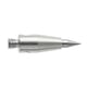 Stylet bout pointu - Rayon de pointe : 0,1 mm - Pointe : carbure de tungstène - Filetage : M2 - Longueur : 10 mm - Diamètre : 1,39 mm - Tige : acier inoxydable