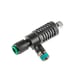 Régleur de débit avec échappement ASV - laiton nickelé - R1/8 - 6 mm