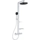 Colonne de douche thermostatique CERATHERM ALU+ argent brossé