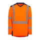 T-shirt haute visibilité manches longues BALI orange/marine