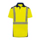 Polo haute visibilité BORNEO jaune/marine