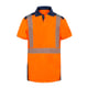 Polo haute visibilité BORNEO orange/marine